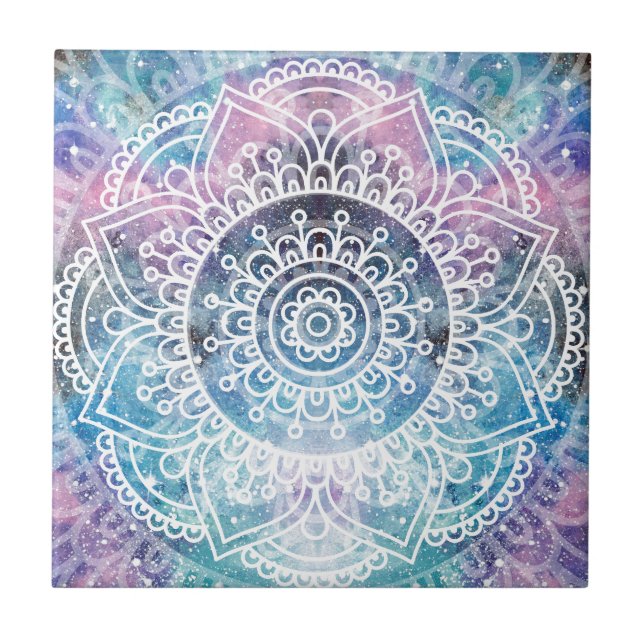 Carreau Mandala de galaxie (Devant)