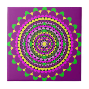 Carreau Mandala de pétale