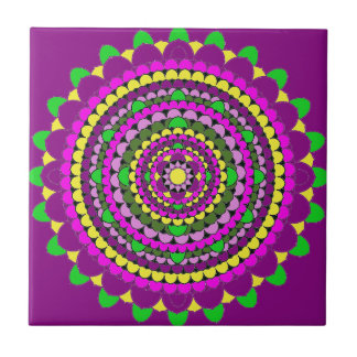 Carreau Mandala de pétale