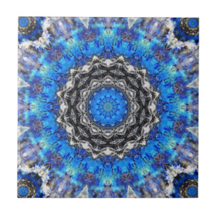 Carreau Mandala de pétales de glace