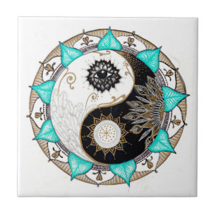 Carreau Mandala de Yin Yang