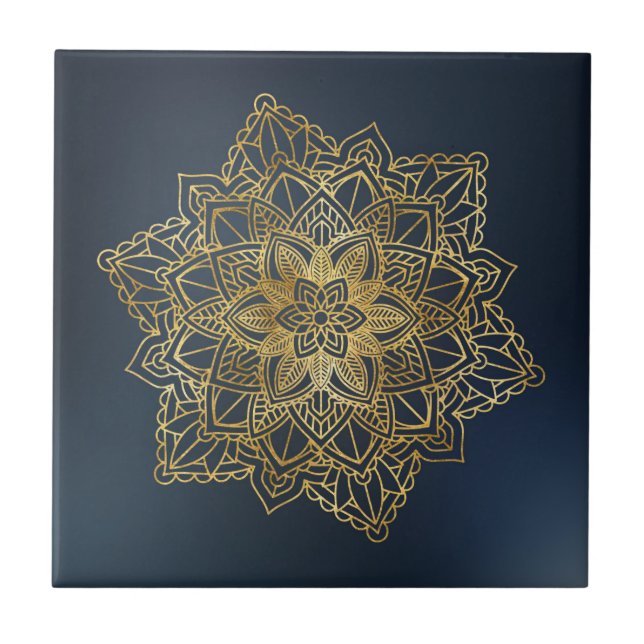 Carreau Mandala d'or (Devant)