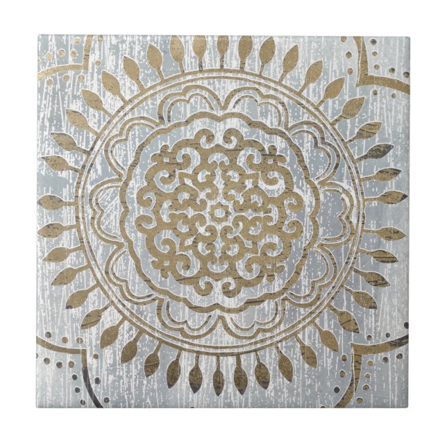 Carreau Mandala Gold Design (Devant)