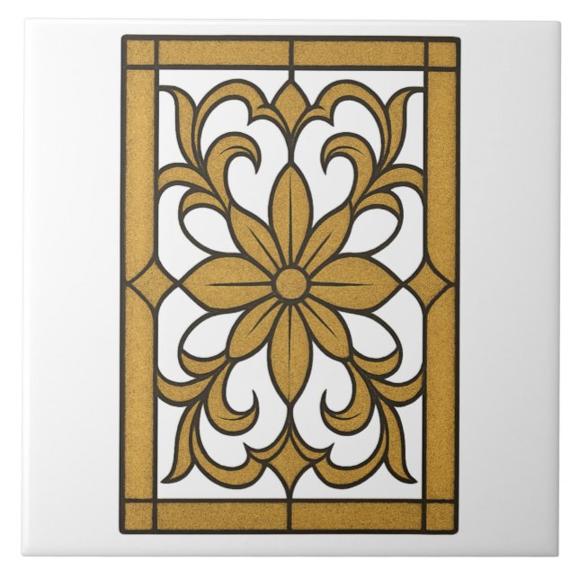 Carreau Mandala Lux Gold (Devant)