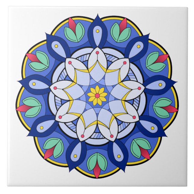 Carreau Mandala Motif 01 (Devant)