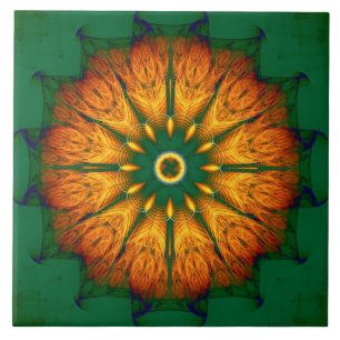 Carreau Mandala Orange