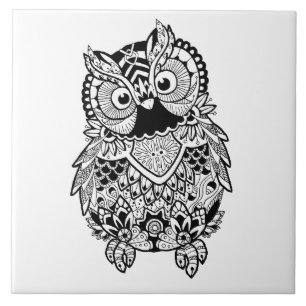 Carreau Mandala Owl