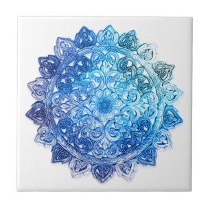 Carreau Mandela bleu