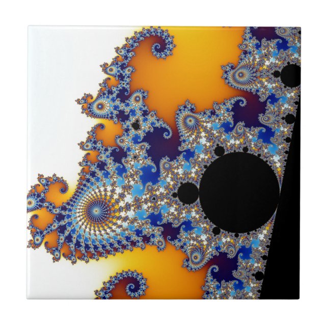 Carreau Mandelbrot Set Fractal Seahorse (Devant)