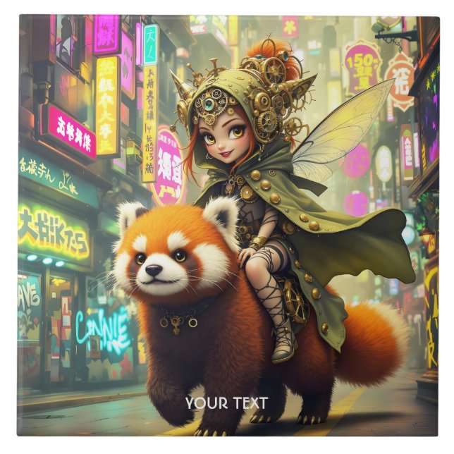 Carreau Manège Fantastique Panda Sauvage Mignon (Devant)