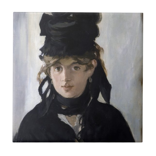 Carreau Manet - Berthe Morisot with a bouquet of violets (Devant)