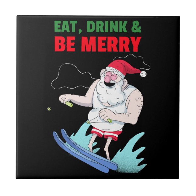 Carreau Manger, Boire & Joyeux Noël (Devant)