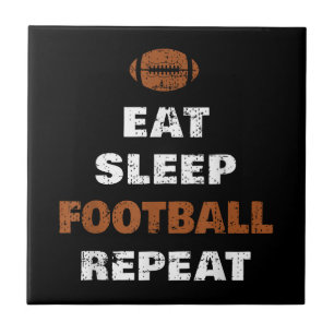 Carreau Manger Football de sommeil Répéter Amour Football