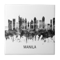 Manille Philippines Skyline BW