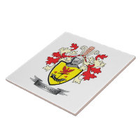 Manteau de crête de famille de McDonald des bras