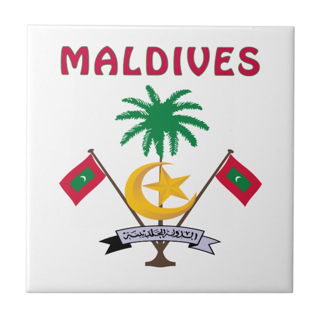 Carreau Manteau des MALDIVES des bras (Devant)