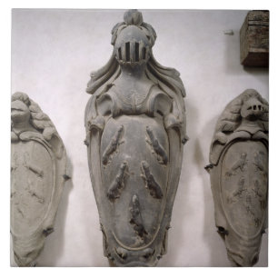 Carreau Manteaux des bras de la famille de Vecchietti