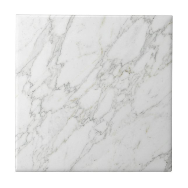 Carreau Marbre Blanc Doré Élégant Design Luxueux Minimalis (Devant)