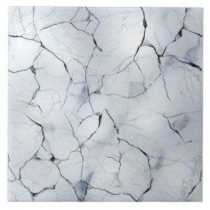 Carreau Marbre Blanc Fêlé Luxueux