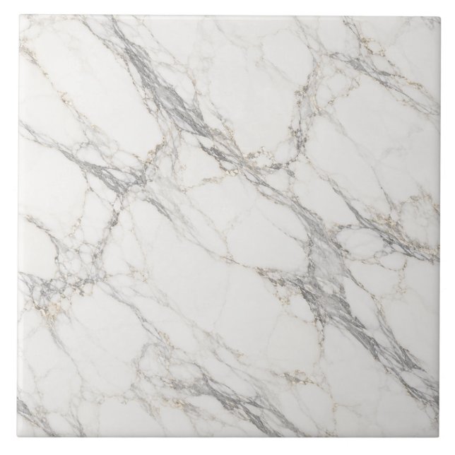 Carreau Marbre blanc italien Calacatta Borghini de luxe (Devant)