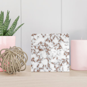 Carreau Marbre blanc moderne Rose Gold Grey