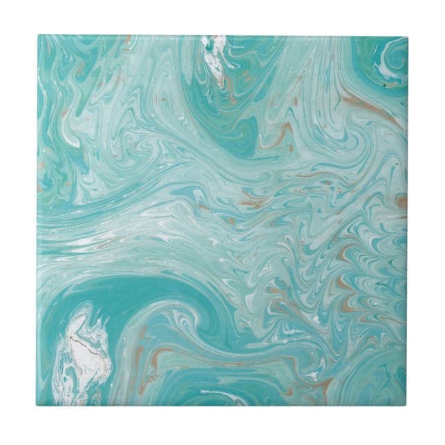 Carreau Marbre bleu de vague (Devant)