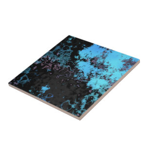 Carreau Marbre bleu, gris et violet Abstrait