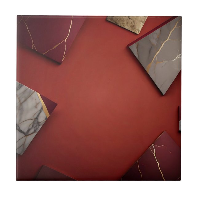 Carreau Marbre de Bourgogne avec or (Devant)