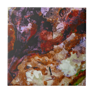 Carreau Marbre de cristal de quartz de feu Abstrait