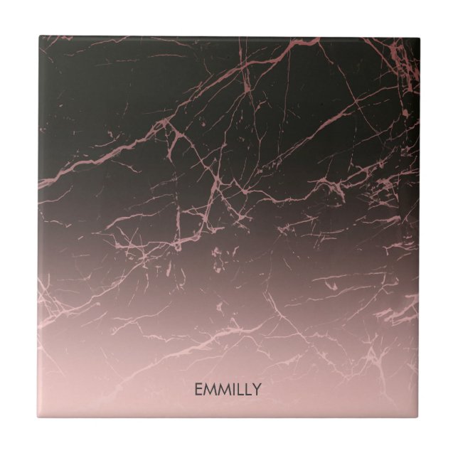 Carreau Marbre de rose de noir (Devant)