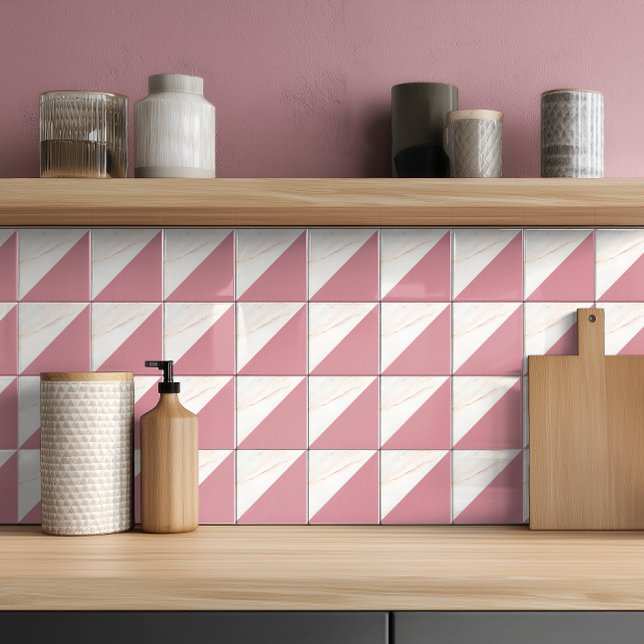 Carreau Marbre doré rose Faux moderne (Créateur téléchargé)
