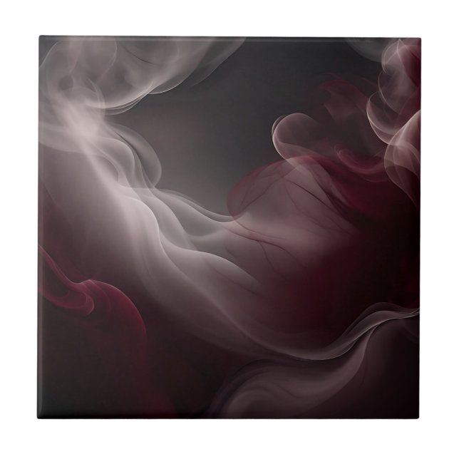 Carreau Marbre élégant fumé sur gris foncé (Devant)