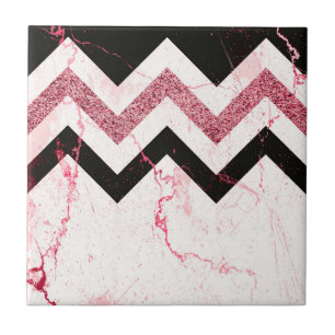 Carreau Marbre et Parties scintillant Chevron