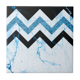 Carreau Marbre et Parties scintillant Chevron