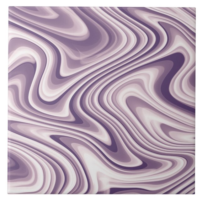 Carreau Marbre Liquide Violet Abstrait (Devant)