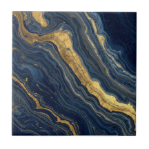 Marbre Naturel Navy & Gold – Carrelage Céramique d
