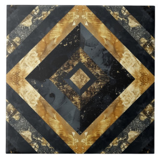 Carreau Marbre noir de luxe géométrique