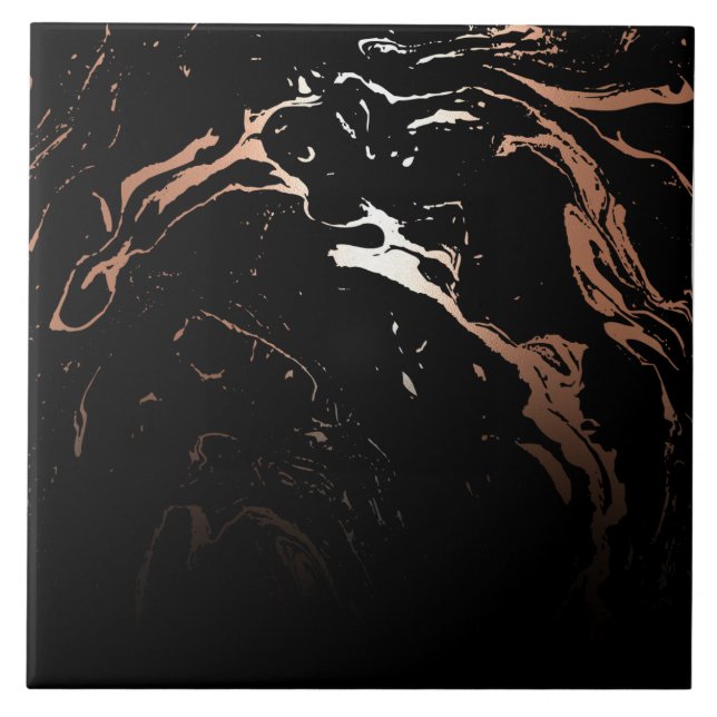 Carreau Marbre noir rose or (Devant)