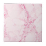 Carreau Marbre rose blanc<br><div class="desc">Elégant et tendance imprimé en faux marbre rose pastel.</div>