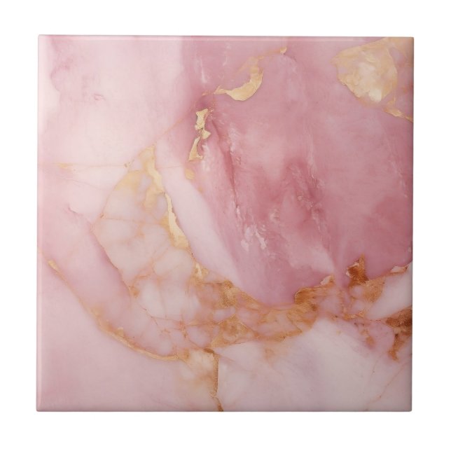 Carreau Marbre rose et or (Devant)