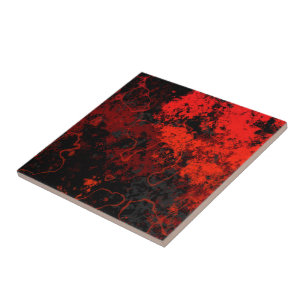 Carreau Marbre rouge, noir et gris Abstrait