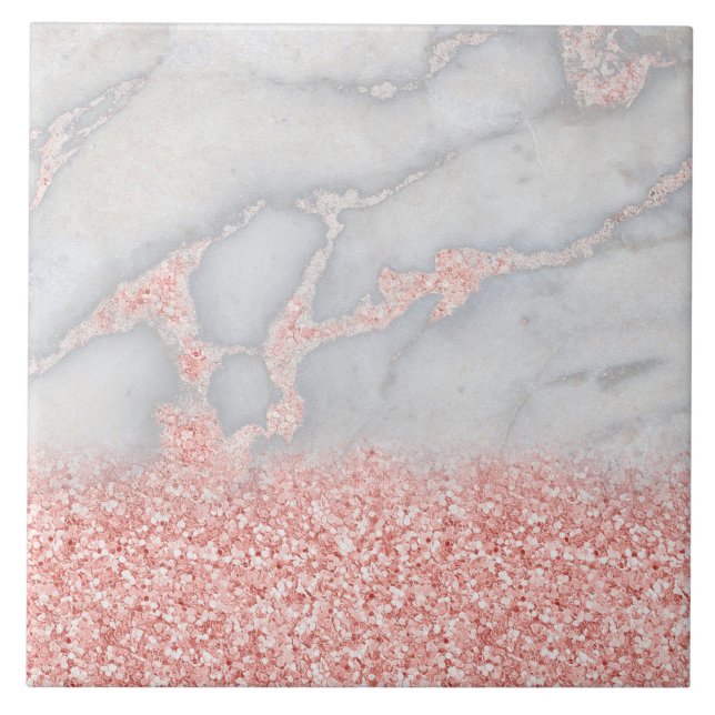 Carreau Marbre scintillant de bohémien d'or de rose de (Devant)