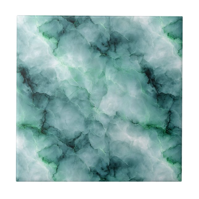 Carreau Marbre - Texture semblable en vert menthe clair (Devant)