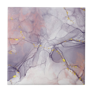 Carreau Marbre Violet et Or