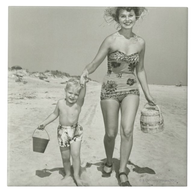 Carreau Marche de mère et de fils (Devant)