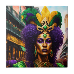 Carreau Mardi Gras Art