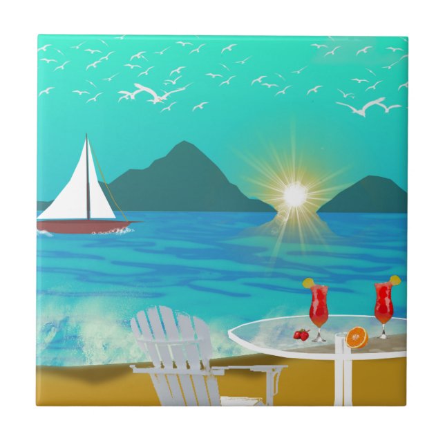 Carreau Margaritaville (Devant)