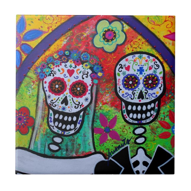 CARREAU MARIAGE DIA DE LOS MUERTOS TITRE (Devant)