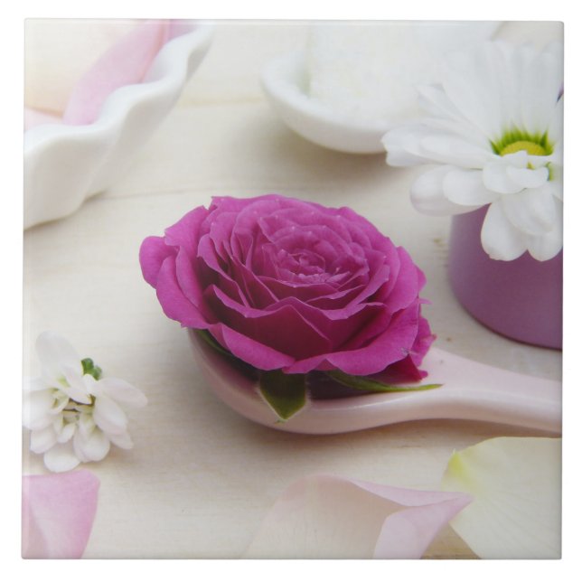 Carreau Mariage Floral Blossoms La Destinée Romantique (Devant)