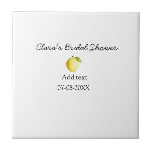Carreau Mariage lemon simple moderne minimaliste rustique